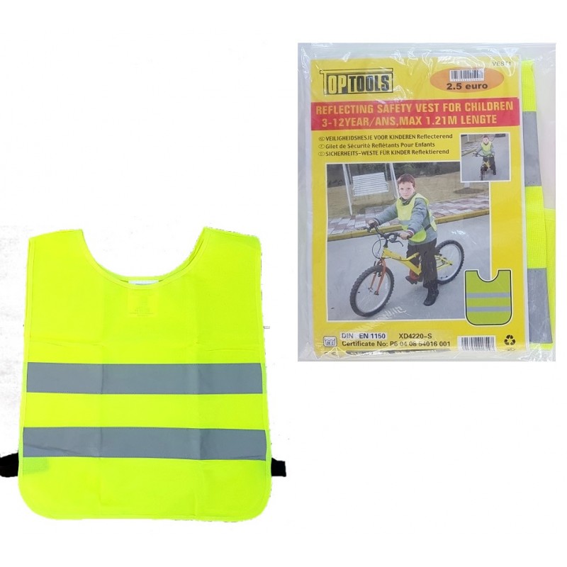 4 Stück Kinder Sicherheitsweste Sicherheit Warnweste Tragbare  reflektierende Weste für Outdoor-Aktivität Running Reiten (orange,  fluoreszierend gelb, blau, R